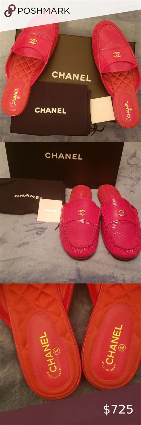 chanel mules calfskin